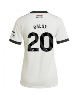 Manchester United Diogo Dalot #20 Ausweichtrikot für Frauen 2024-25 Kurzarm